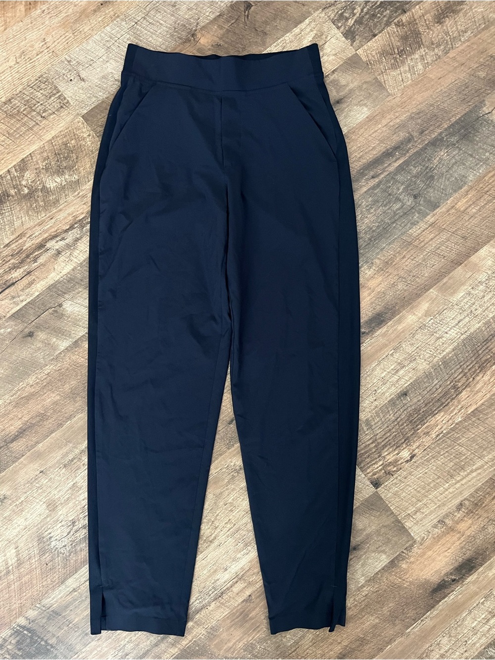 Athleta Brooklyn Midrise Ankle Navy Performance Chinos